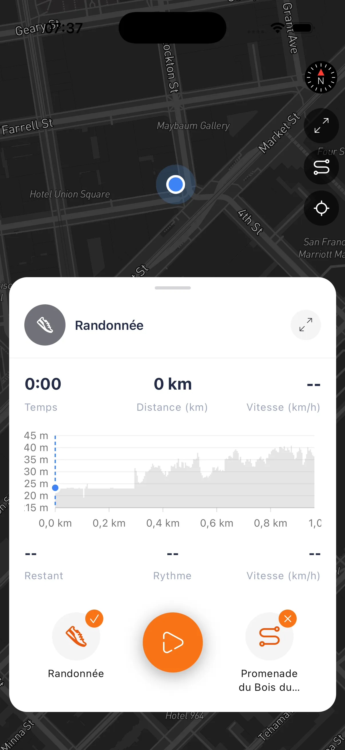 Enregistre tes parcours